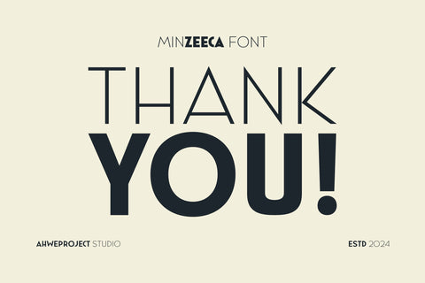 Minzeeca Font ahweproject 