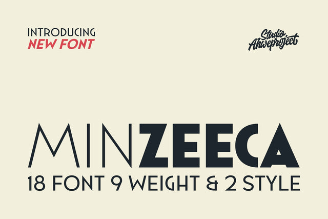Minzeeca Font ahweproject 