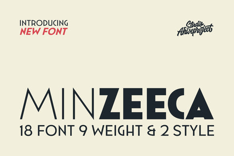 Minzeeca Font ahweproject 
