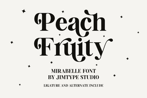 Mirabelle - Modern Serif Font Ligatures Font Jimtype Studio 