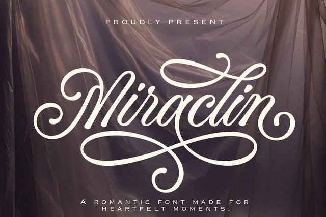 Miraclin - Calligraphy Font Font Subectype Studio 