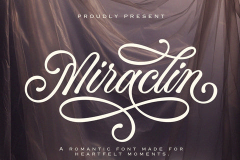 Miraclin - Calligraphy Font Font Subectype Studio 