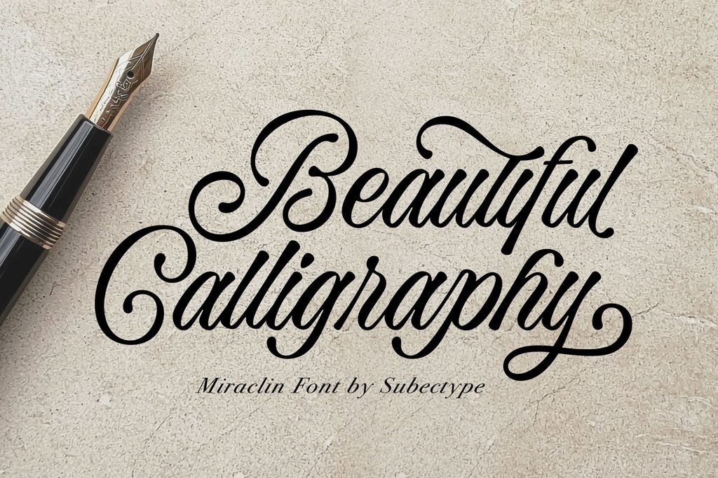 Miraclin - Calligraphy Font - So Fontsy