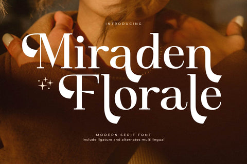 Miraden Florale – Modern Serif Font Font Storytype Studio 