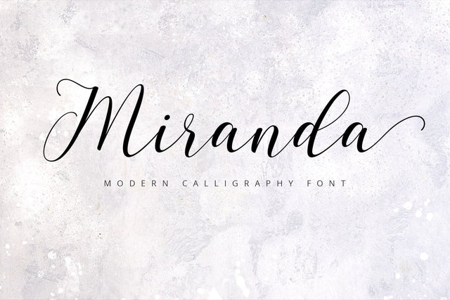 Miranda Script Font | VIP Early Access Font So Fontsy VIP Design Shop 