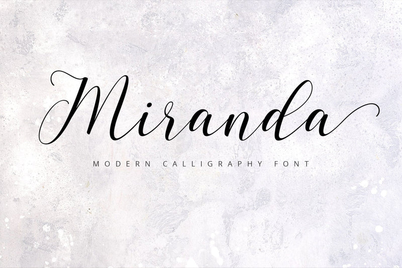 Miranda Script Font | VIP Early Access Font So Fontsy VIP Design Shop 