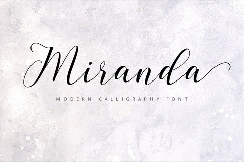 Miranda Script Font | VIP Early Access Font So Fontsy VIP Design Shop 