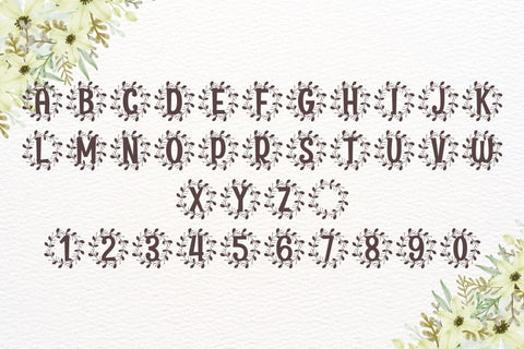 Mireth Monogram Font Font Dm Letter Studio 