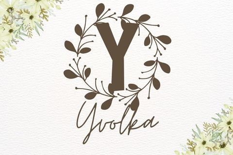 Mireth Monogram Font Font Dm Letter Studio 