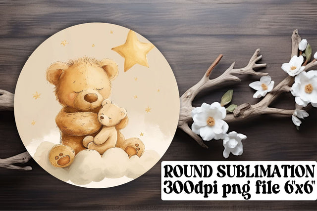 Mischievous Bear-Themed Car Coasters Sublimation afrosvg 