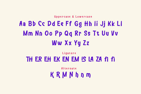 Misena - Playful Display Font Font twinletter 