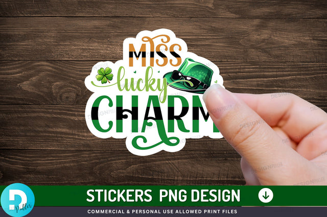 Miss lucky charm Sticker Design Sublimation Regulrcrative 