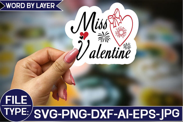 Miss Valentine Sticker SVG Design SVG Studio Innate 