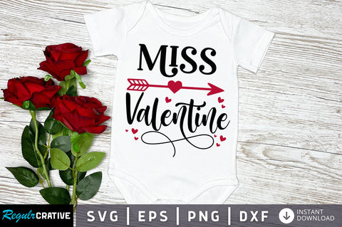 Miss Valentine svg Design SVG Regulrcrative 