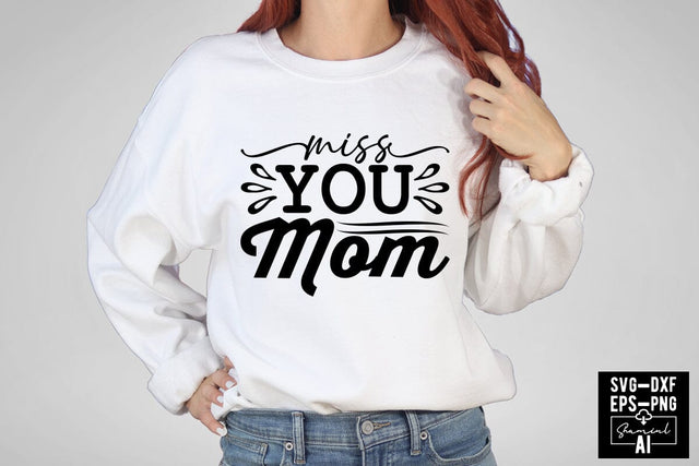 Miss You Mom Svg Cut Files Creative Art SVG CraftlabSvg55 