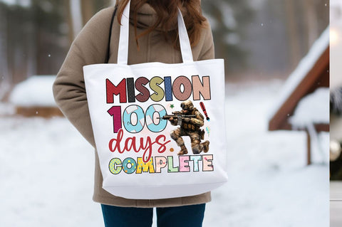 Mission 100 days complete PNG Design Sublimation Designangry 