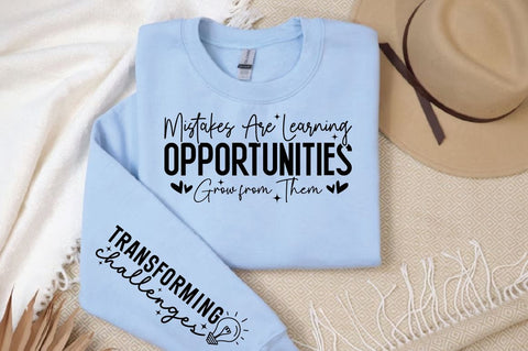 Mistakes are Learning Opportunities Grow from Them Sleeve SVG Design SVG Designangry 