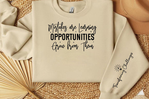 Mistakes are Learning Opportunities Grow from Them Sleeve SVG Design SVG Designangry 