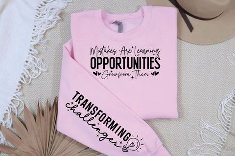 Mistakes are Learning Opportunities Grow from Them Sleeve SVG Design SVG Designangry 