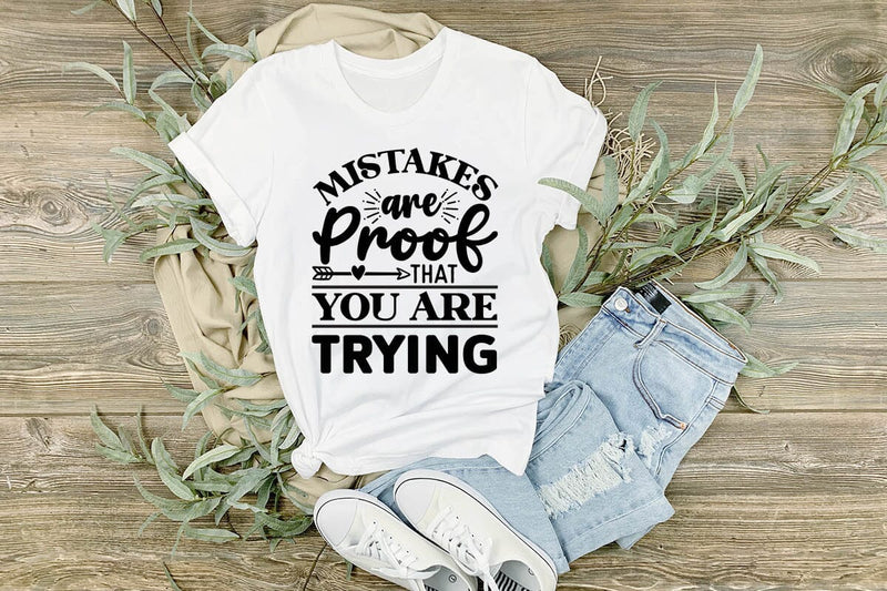 mistakes are proof that you are trying SVG Angelina750 
