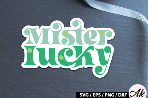 Mister lucky Retro Stickers SVG akazaddesign 