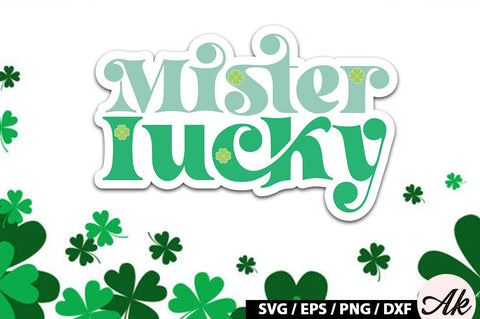 Mister lucky Retro Stickers SVG akazaddesign 