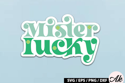 Mister lucky Retro Stickers SVG akazaddesign 