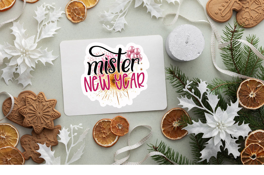 Mister new year Sticker Design - So Fontsy