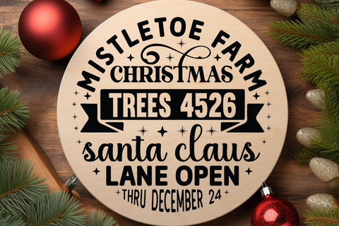 Mistletoe farm christmas trees 4526 santa claus lane open thru december 24 SVG Angelina750 