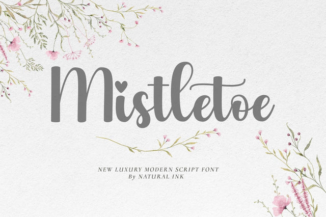 Mistletoe Font Studio Natural Ink 