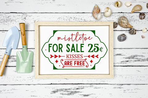 Mistletoe for sale 25c kisses are free svg design SVG Regulrcrative 