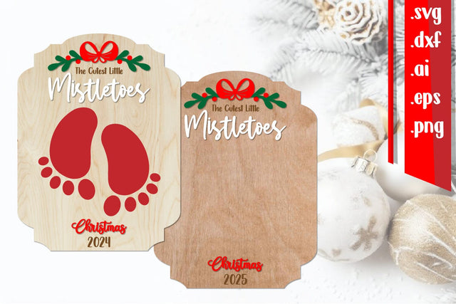 Mistletoes Board | Cutest Little Mistletoes | Baby First Christmas SVG zafrans studio 