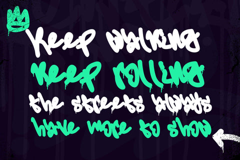 Misty Lines - A dripping Monoline Graffiti Font Font Mozzatype 