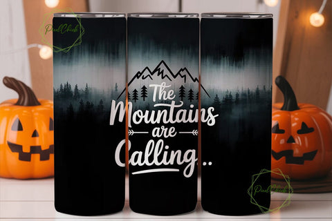 Misty Mountains 20oz Tumbler Wrap Sublimation PixelChick 
