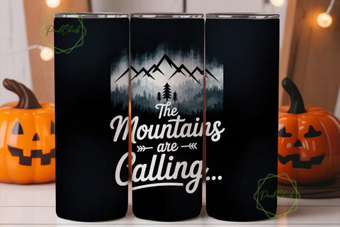 Misty Mountains 20oz Tumbler Wrap Sublimation PixelChick 
