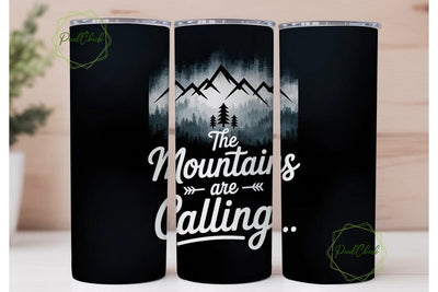 Misty Mountains 20oz Tumbler Wrap Sublimation PixelChick 