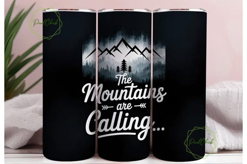 Misty Mountains 20oz Tumbler Wrap Sublimation PixelChick 
