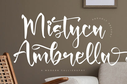 Mistyca Ambrella - Modern Calligraphy Font Letterena Studios 