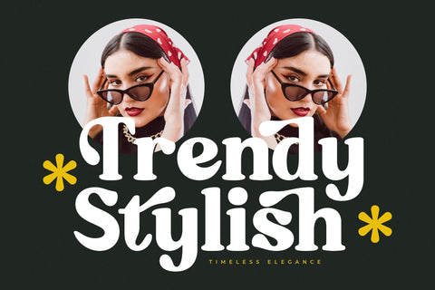 Mistys Relrica - Modern Retro Serif Font Letterena Studios 