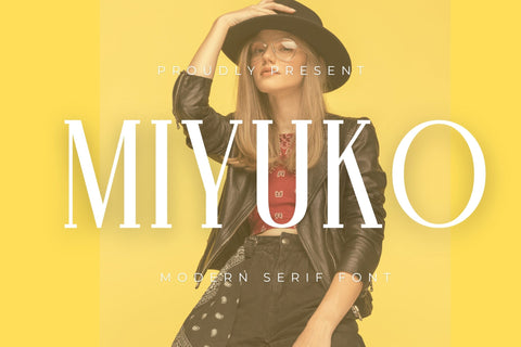 Miyuko | Modern Serif Font Font studioalmeera 