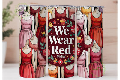 MMIW Red Dress Tumbler Wrap Sublimation PixelChick 