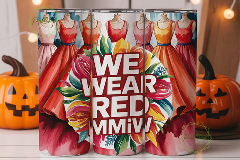 MMIW Red Dress Tumbler Wrap Sublimation PixelChick 