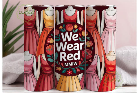 MMIW Red Dress Tumbler Wrap Sublimation PixelChick 