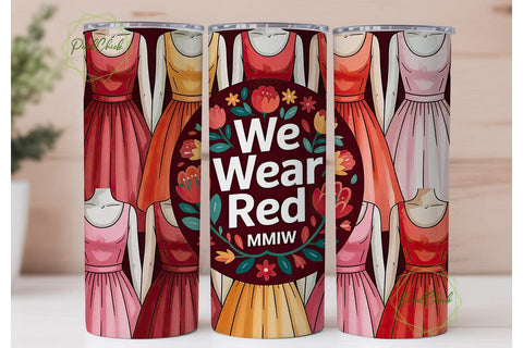 MMIW Red Dress Tumbler Wrap Sublimation PixelChick 