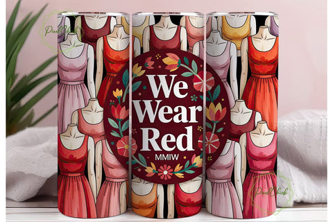 MMIW Red Dress Tumbler Wrap Sublimation PixelChick 