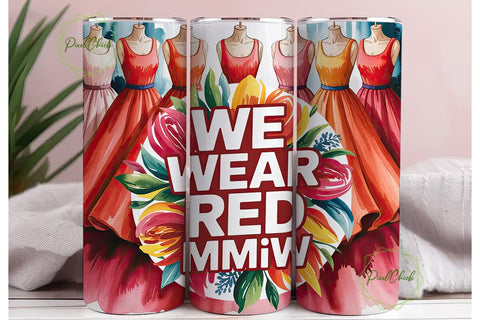 MMIW Red Dress Tumbler Wrap Sublimation PixelChick 