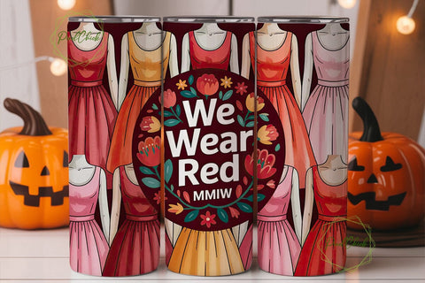 MMIW Red Dress Tumbler Wrap Sublimation PixelChick 