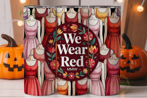 MMIW Red Dress Tumbler Wrap Sublimation PixelChick 