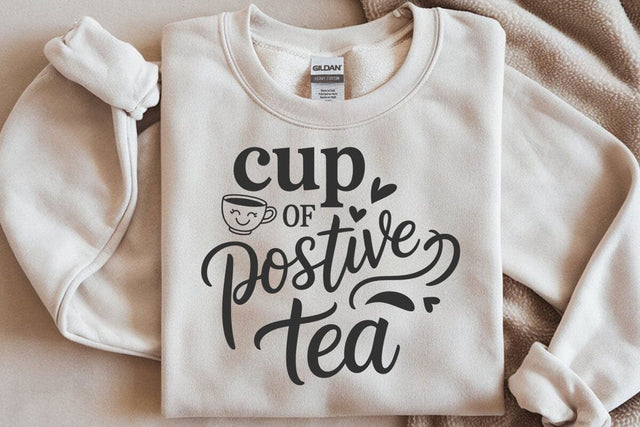 Mo tea vation svg, positive tea svg, tea lover svg, funny tea quote svg SVG DesignDestine 