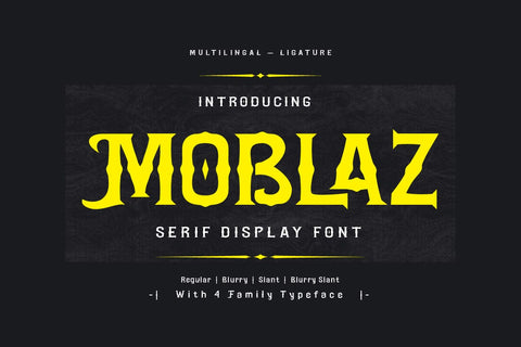 Moblaz - Serif Display Font Font twinletter 